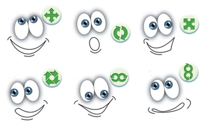 Ασκήσεις για τα μάτια για την αποκατάσταση της όρασης