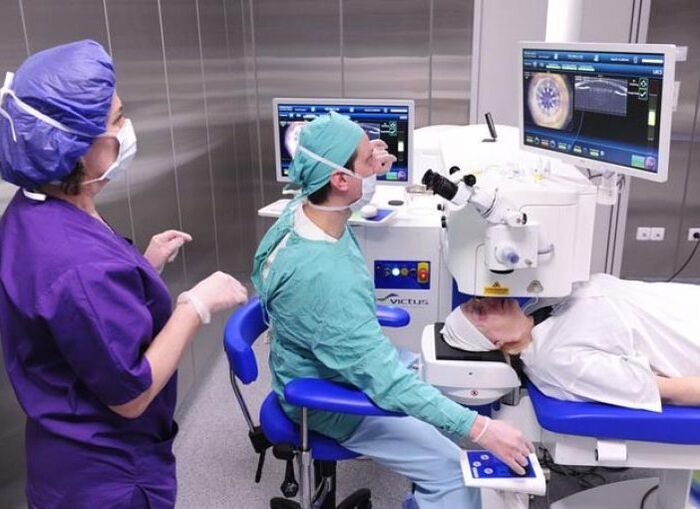 Η πήξη με λέιζερ πραγματοποιείται για ρήξεις αμφιβληστροειδούς